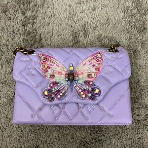 Kurt Geiger Butterfly Embellished Quilted Bag